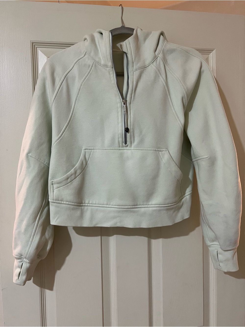 lululemon athletica Mint Half-Zip Hooded Pullover